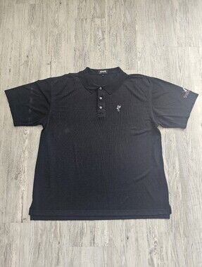 Vintage Ashworth Made USA Golf Polo XL Black Eagles Talon Willow's Run